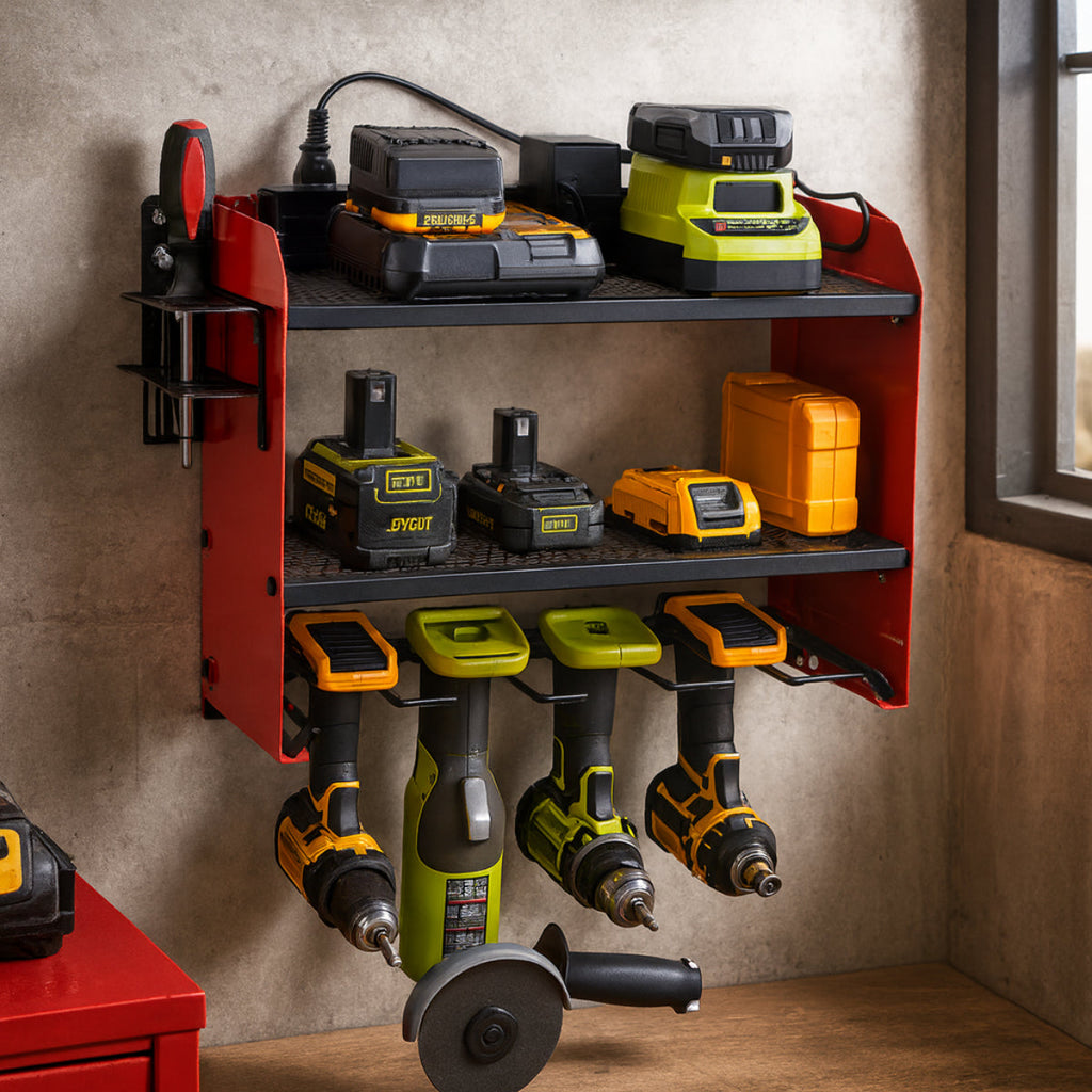 Wall Mount Power Tool Organiser Shelf