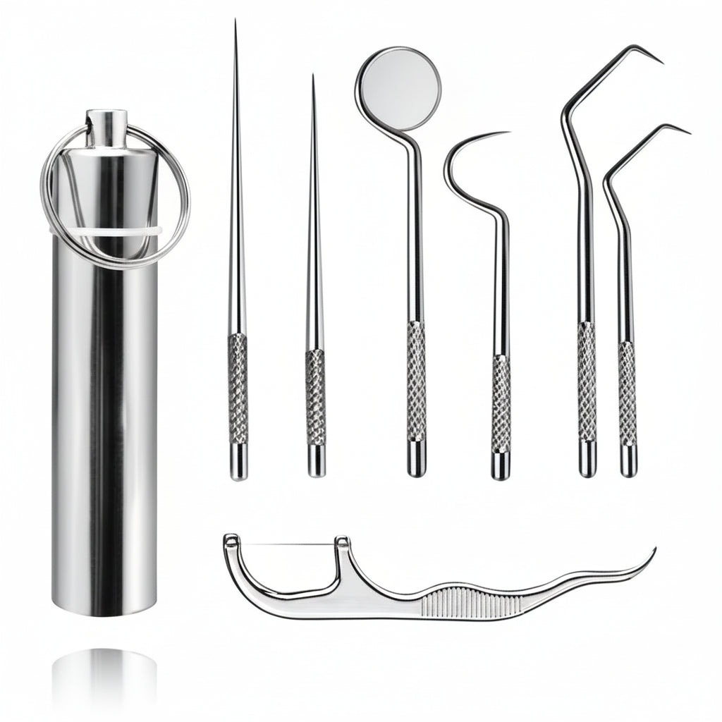 Reusable Metal Toothpick Travel Set