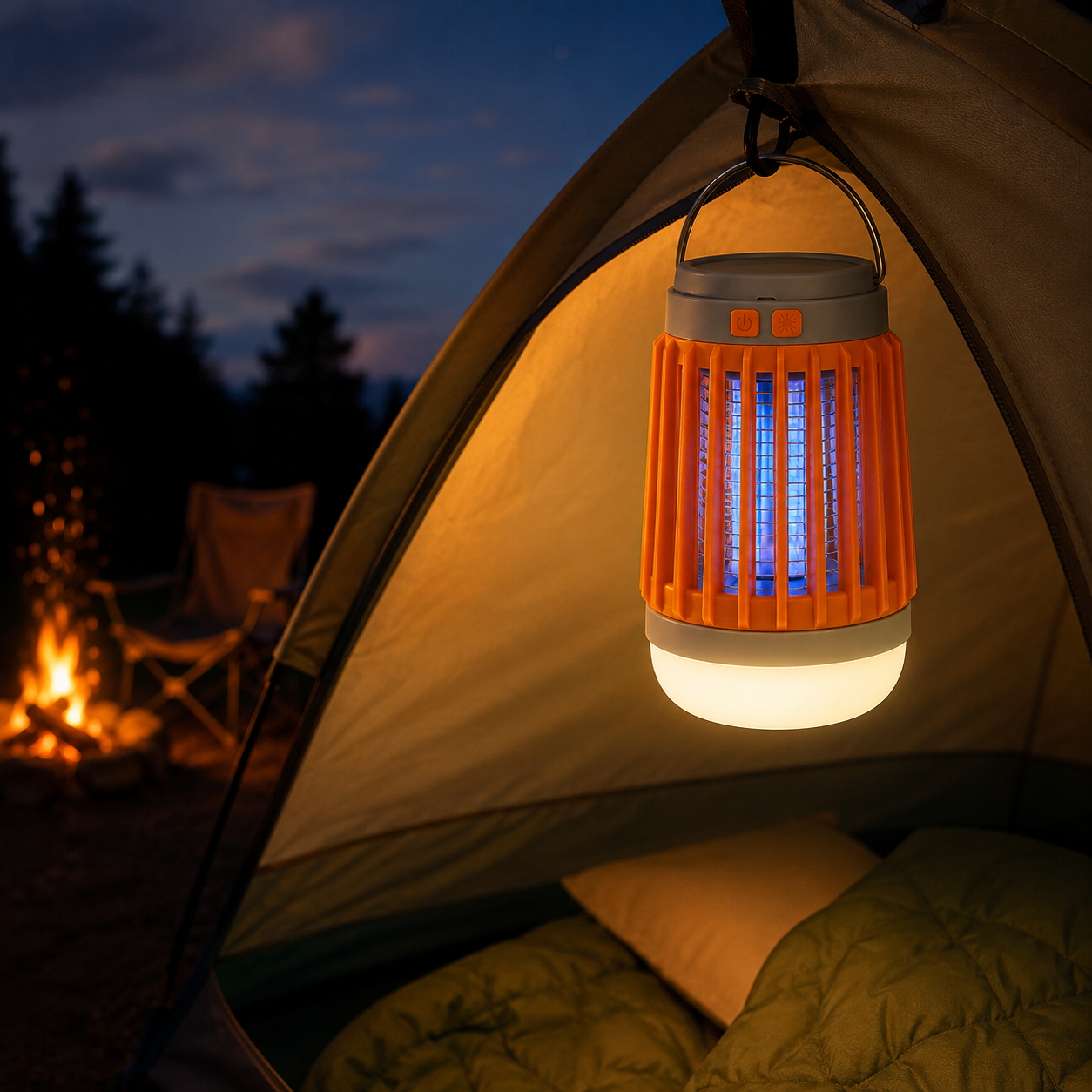 Rechargeable UV Mosquito Zapper Lantern