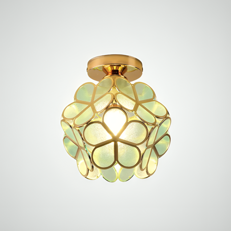 Retro Flower Flush Ceiling Light