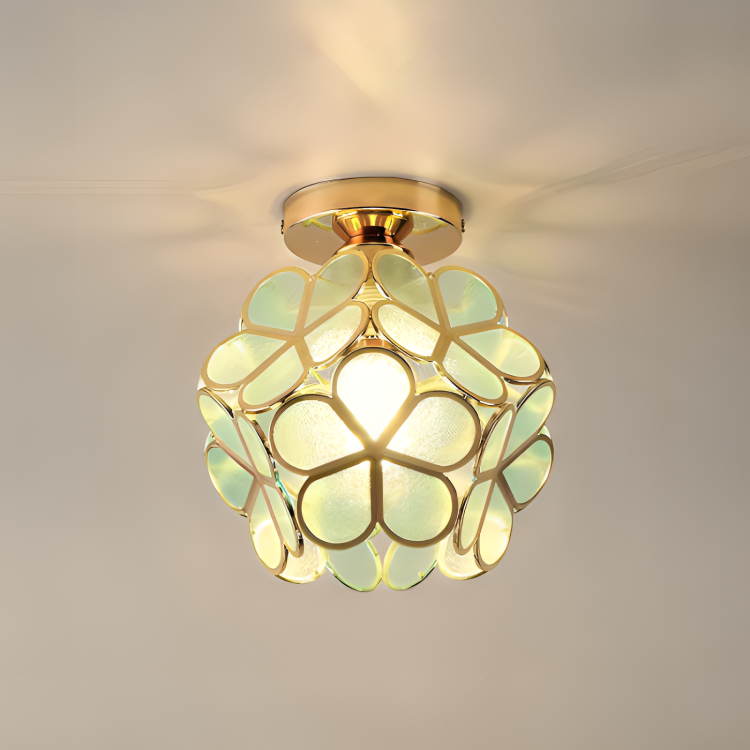 Retro Flower Flush Ceiling Light