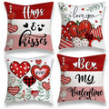 Valentine Heart Print Cushion Cover Set