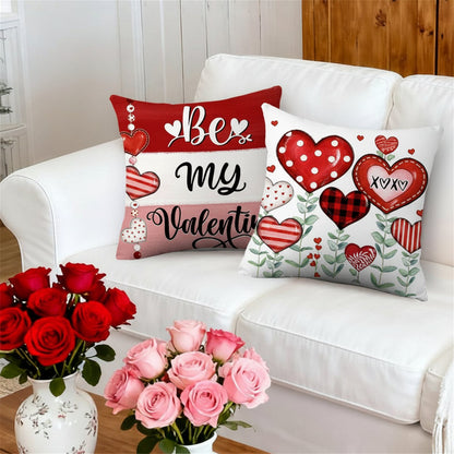Valentine Heart Print Cushion Cover Set