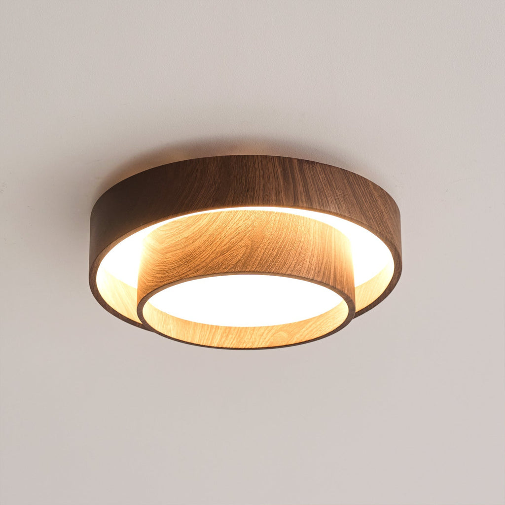 Vaako Walnut LED Ceiling Light