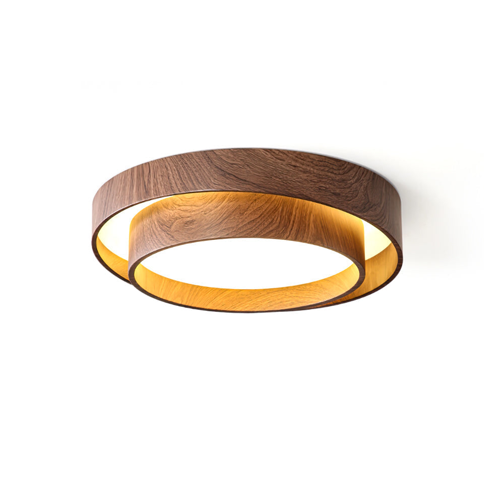 Vaako Walnut LED Ceiling Light
