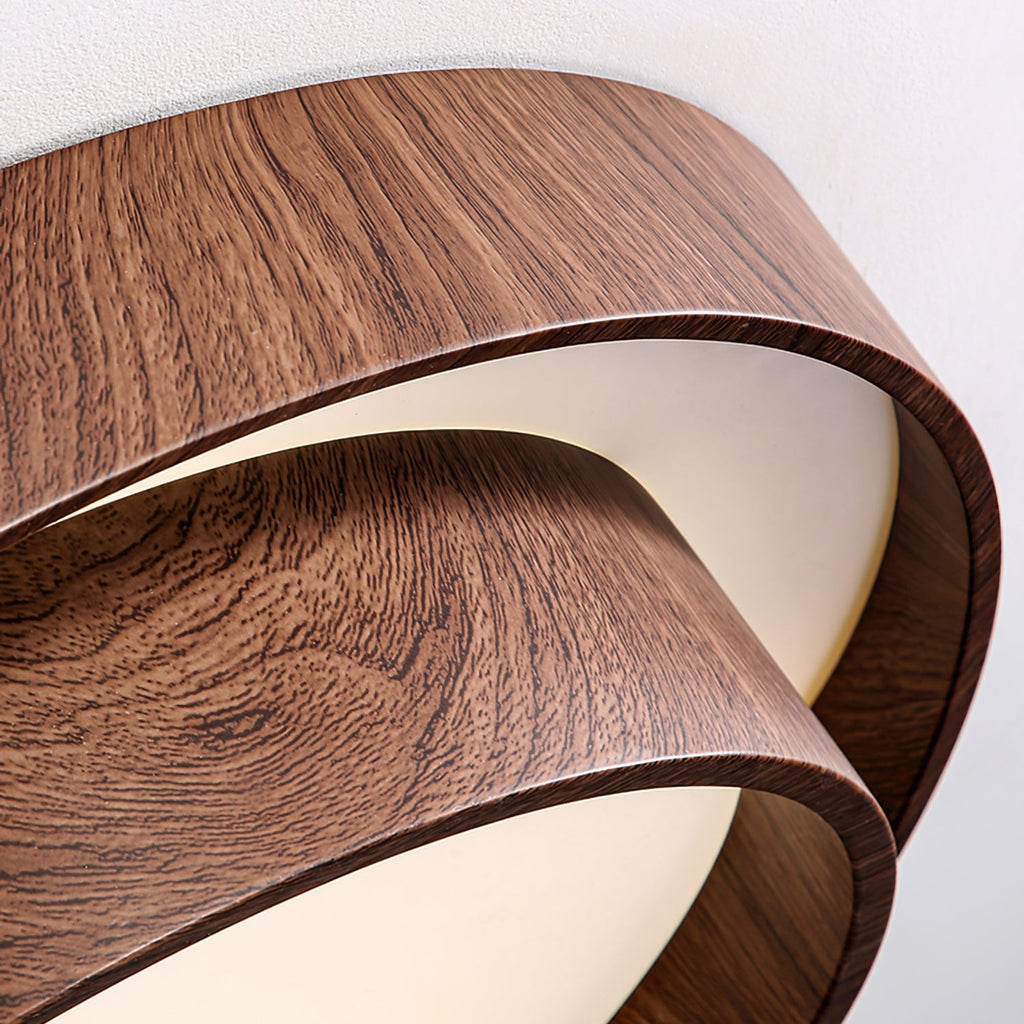 Vaako Walnut LED Ceiling Light