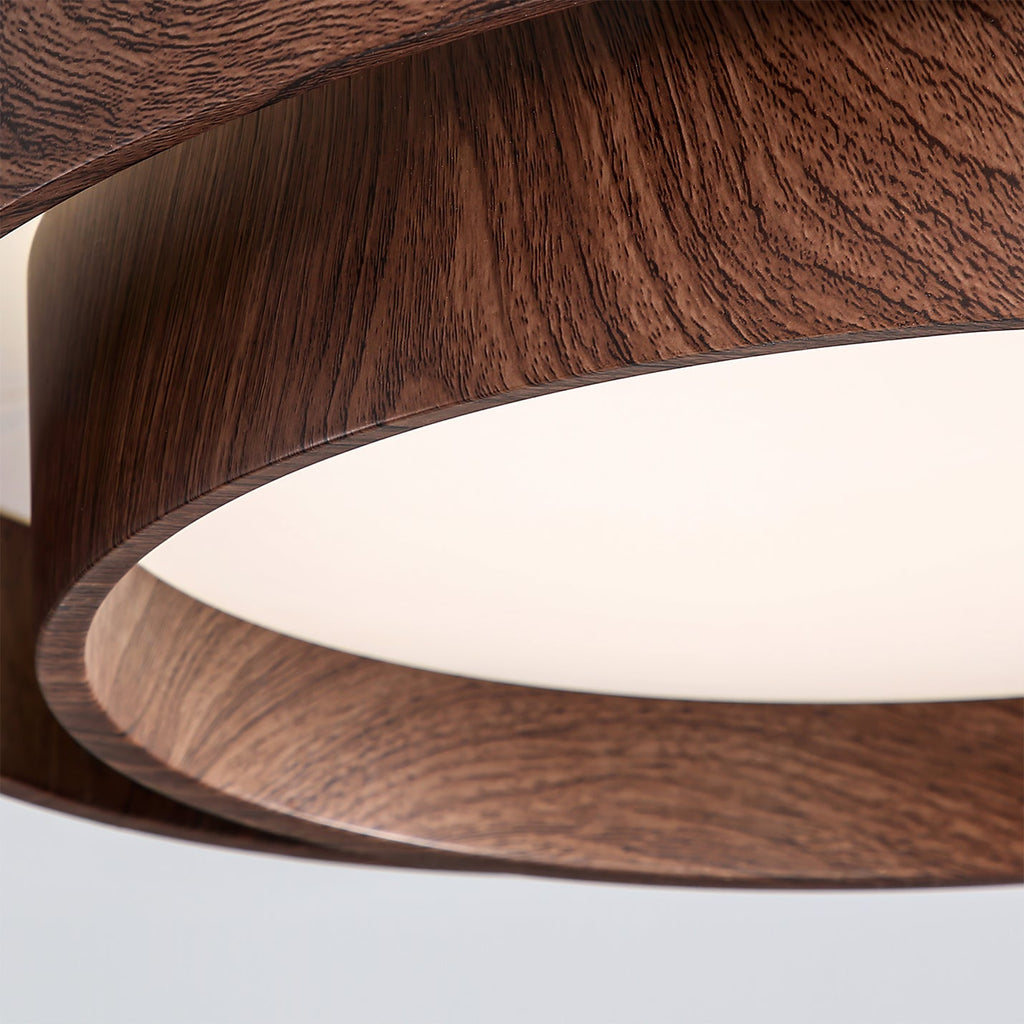 Vaako Walnut LED Ceiling Light