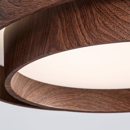 Vaako Walnut LED Ceiling Light