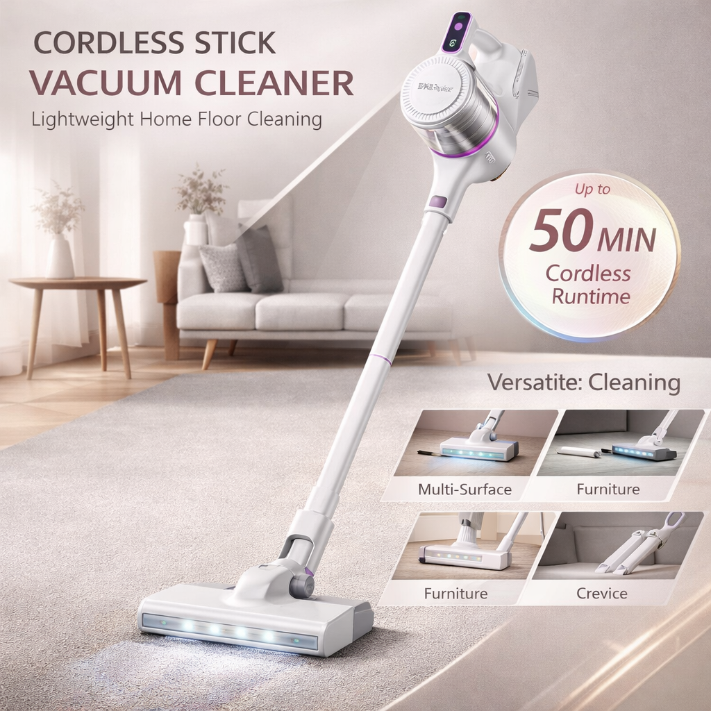 Lightweight Cordless Stick Vacuum Cleaner