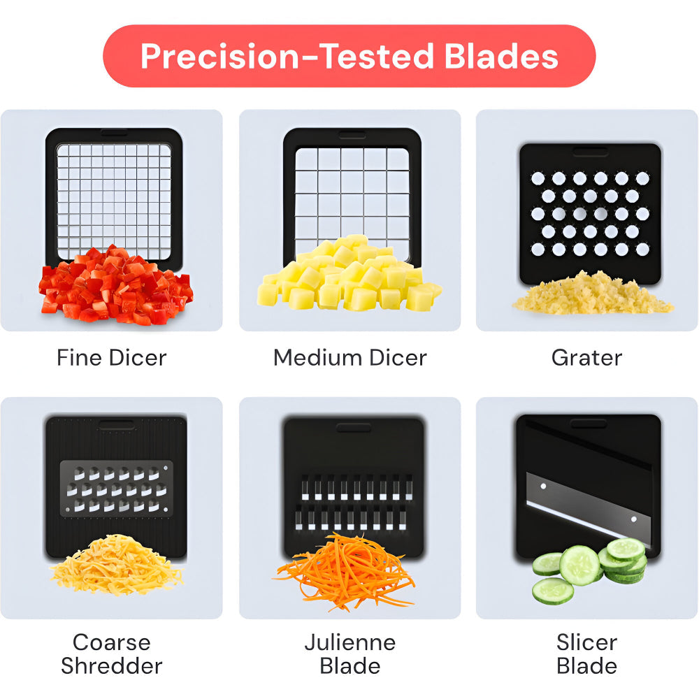 Manual Vegetable Chopper Food Prep Set