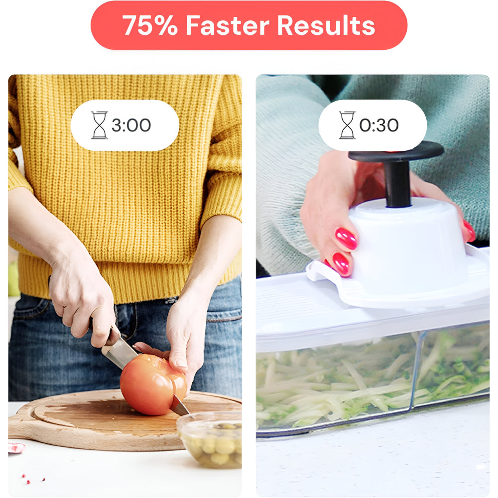 Manual Vegetable Chopper Food Prep Set