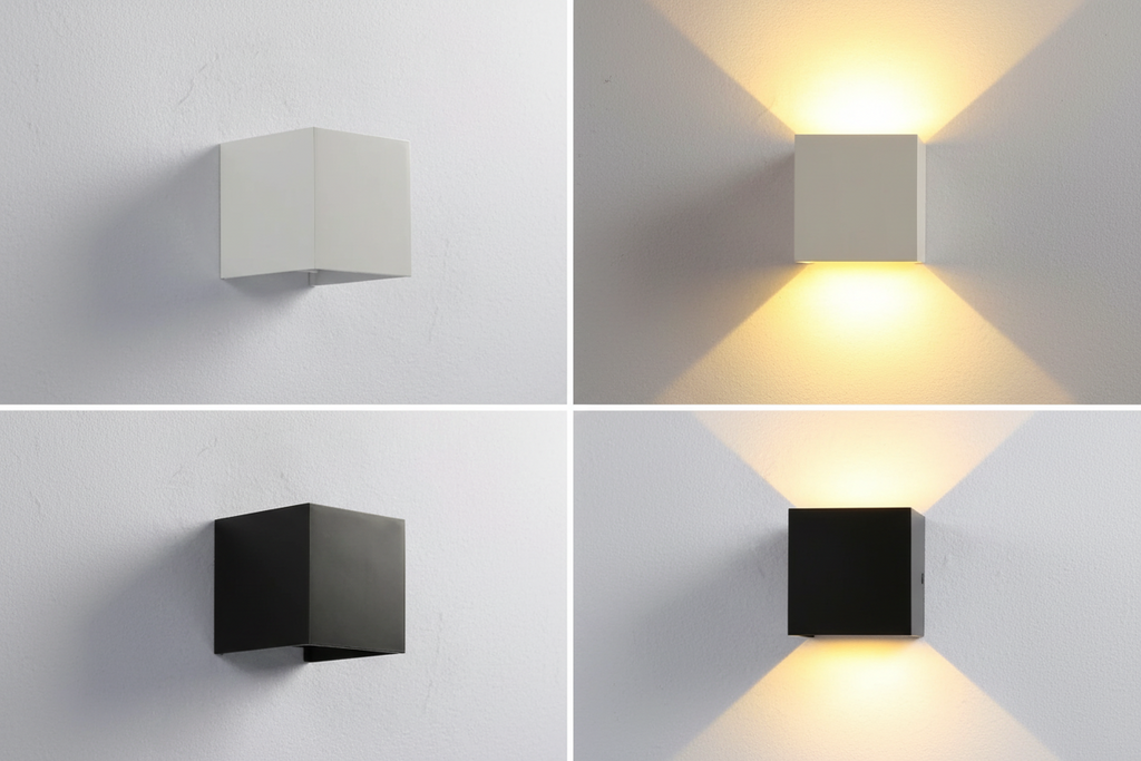 Motion Sensor Rechargeable Cube Wall Light