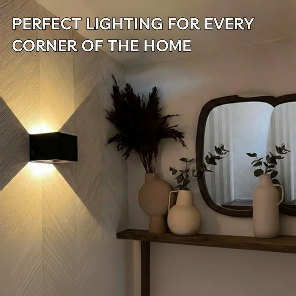 Motion Sensor Rechargeable Cube Wall Light