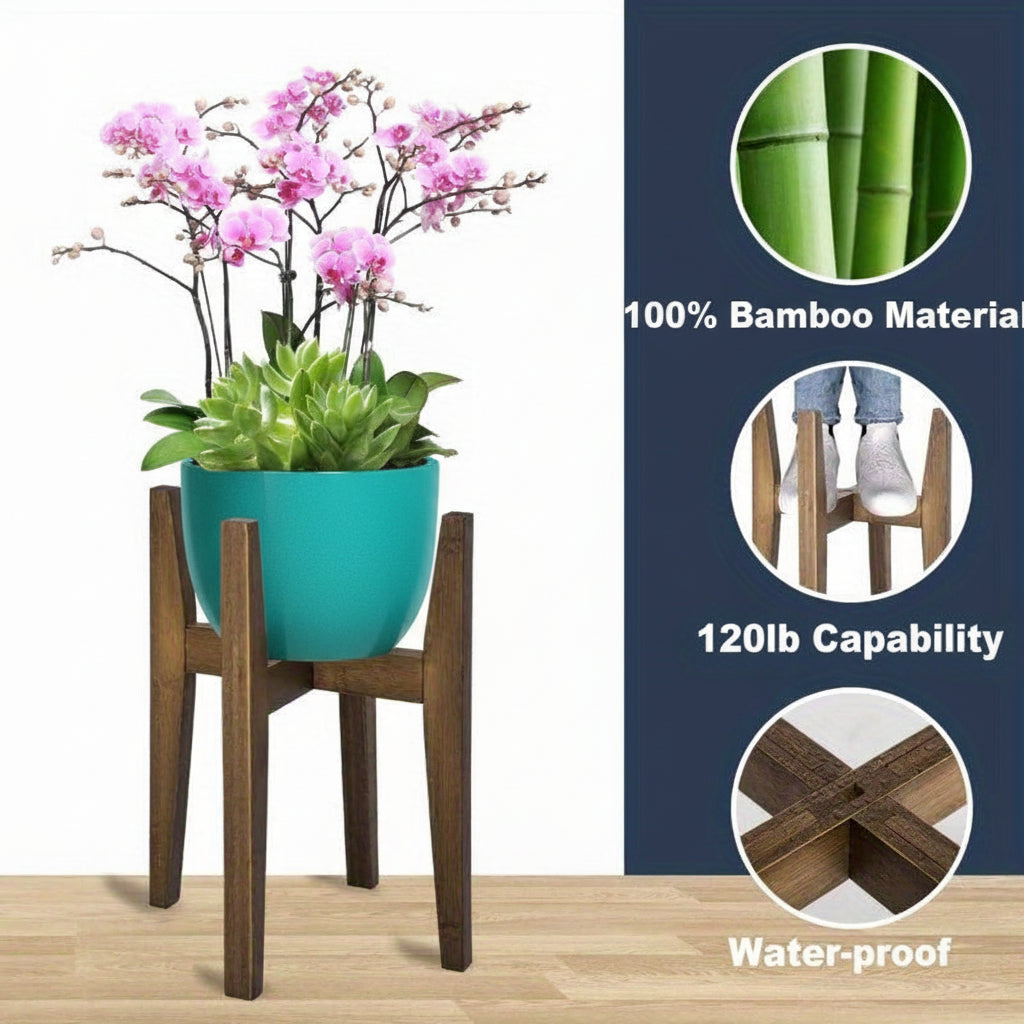 Adjustable Marble Top Plant Stand