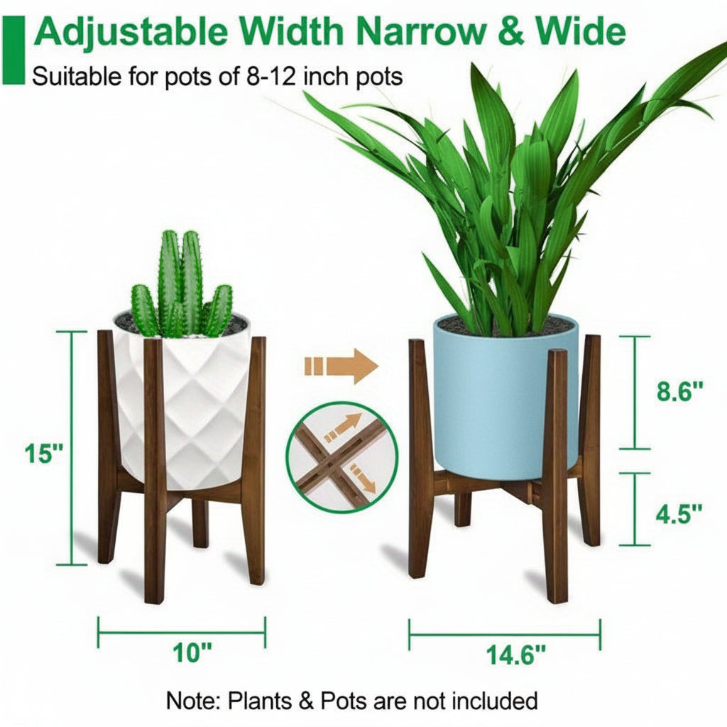 Adjustable Marble Top Plant Stand