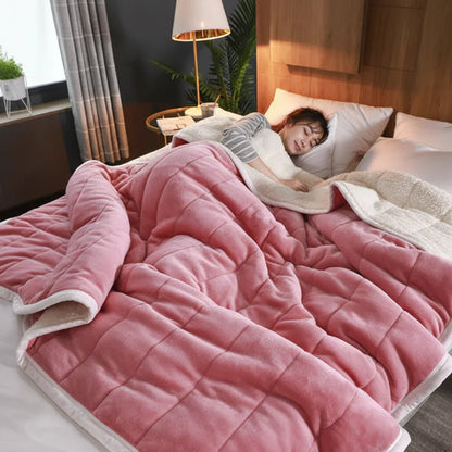 Warm Flannel Winter Sofa Blanket