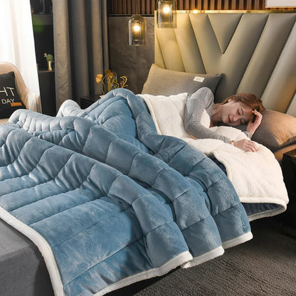 Warm Flannel Winter Sofa Blanket