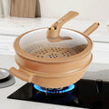 Nonstick Wok Pan with Steamer Lid