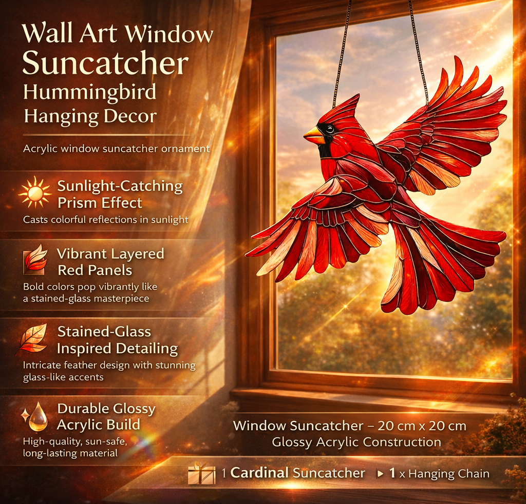 Hummingbird Hanging Window Suncatcher