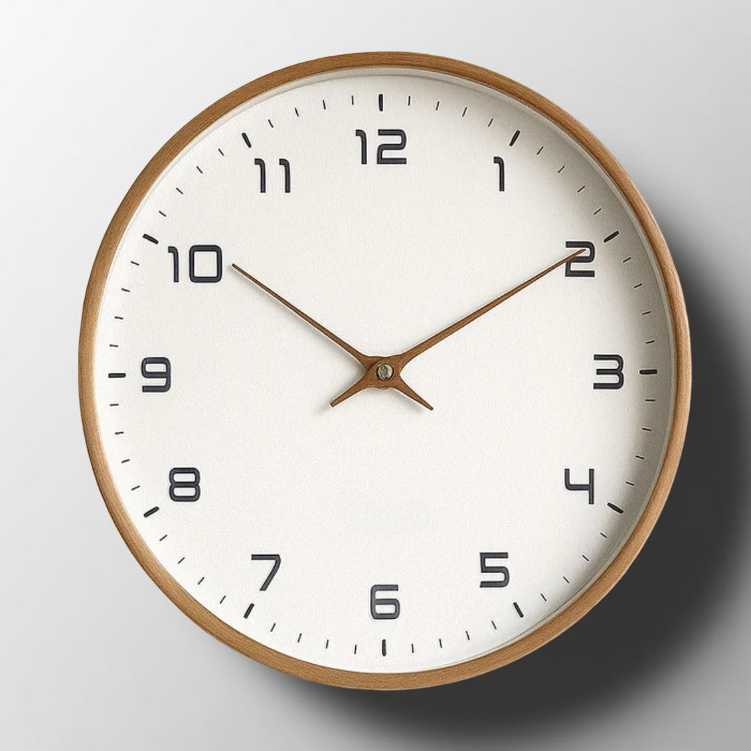 Minimalist Silent Wooden Wall Clock