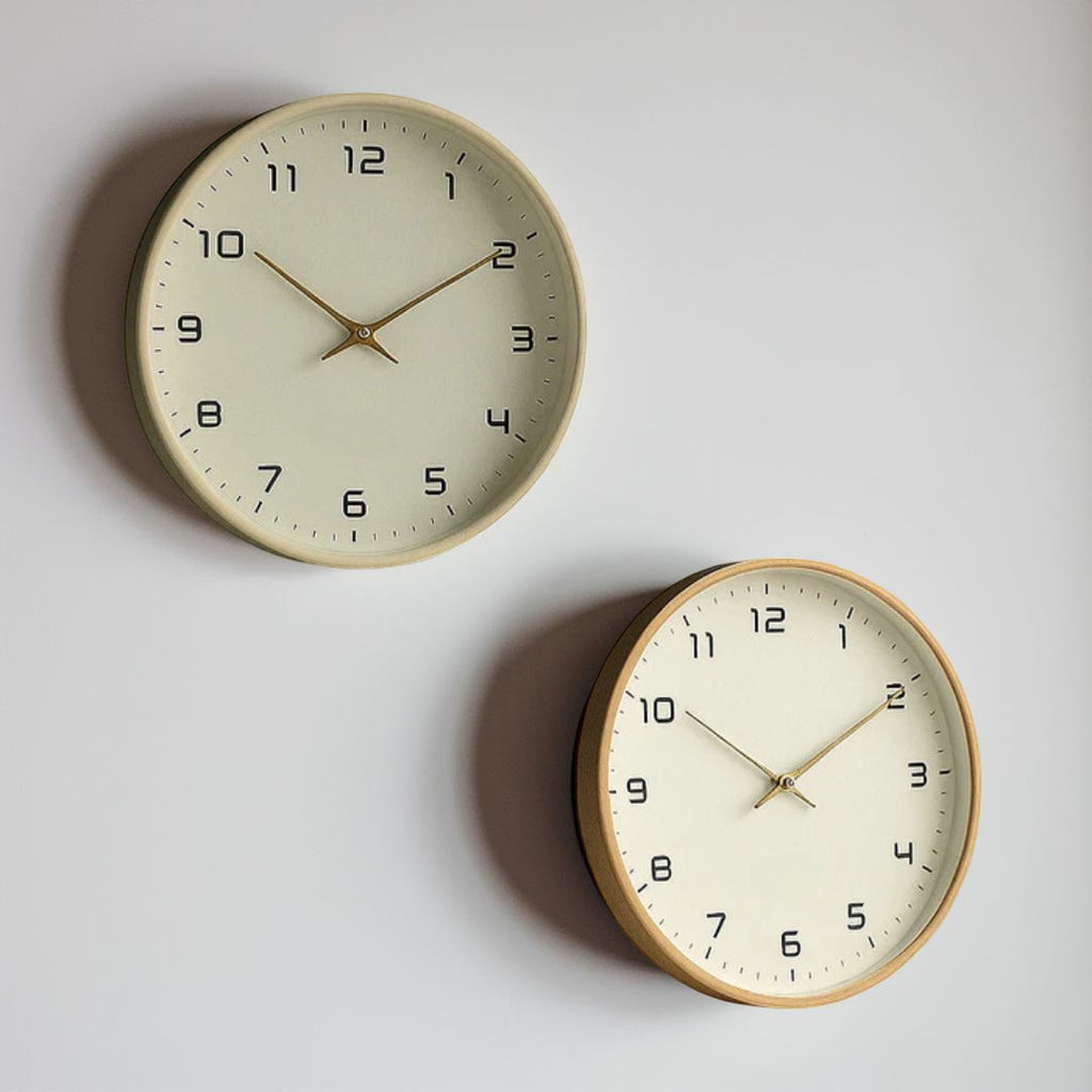 Minimalist Silent Wooden Wall Clock