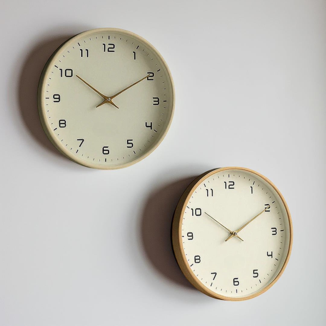 Minimalist Silent Wooden Wall Clock
