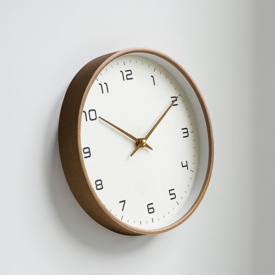 Minimalist Silent Wooden Wall Clock