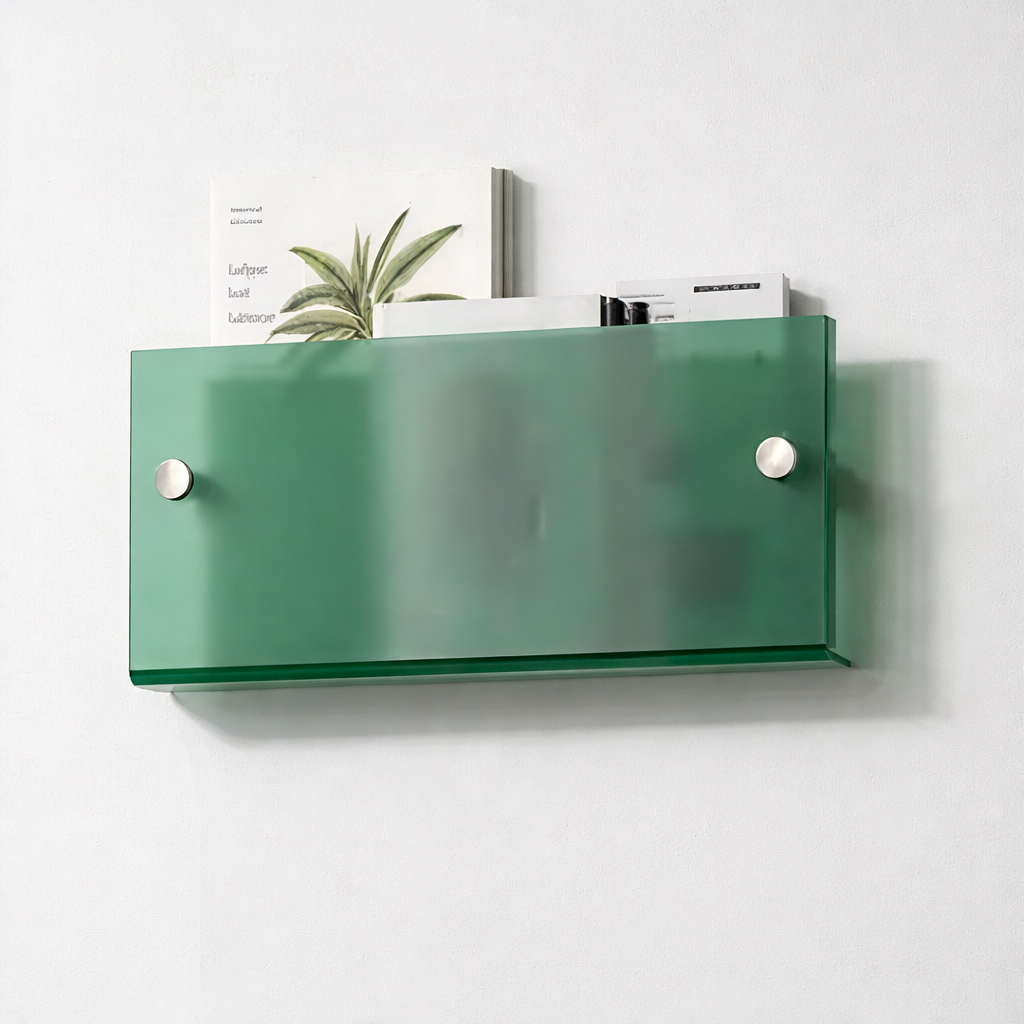 Acrylic Floating Wall Magazine Shelf