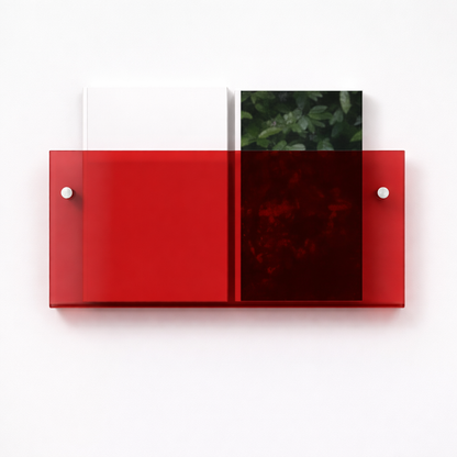 Acrylic Floating Wall Magazine Shelf