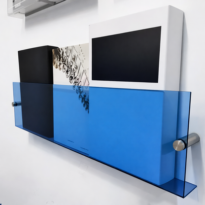 Acrylic Floating Wall Magazine Shelf