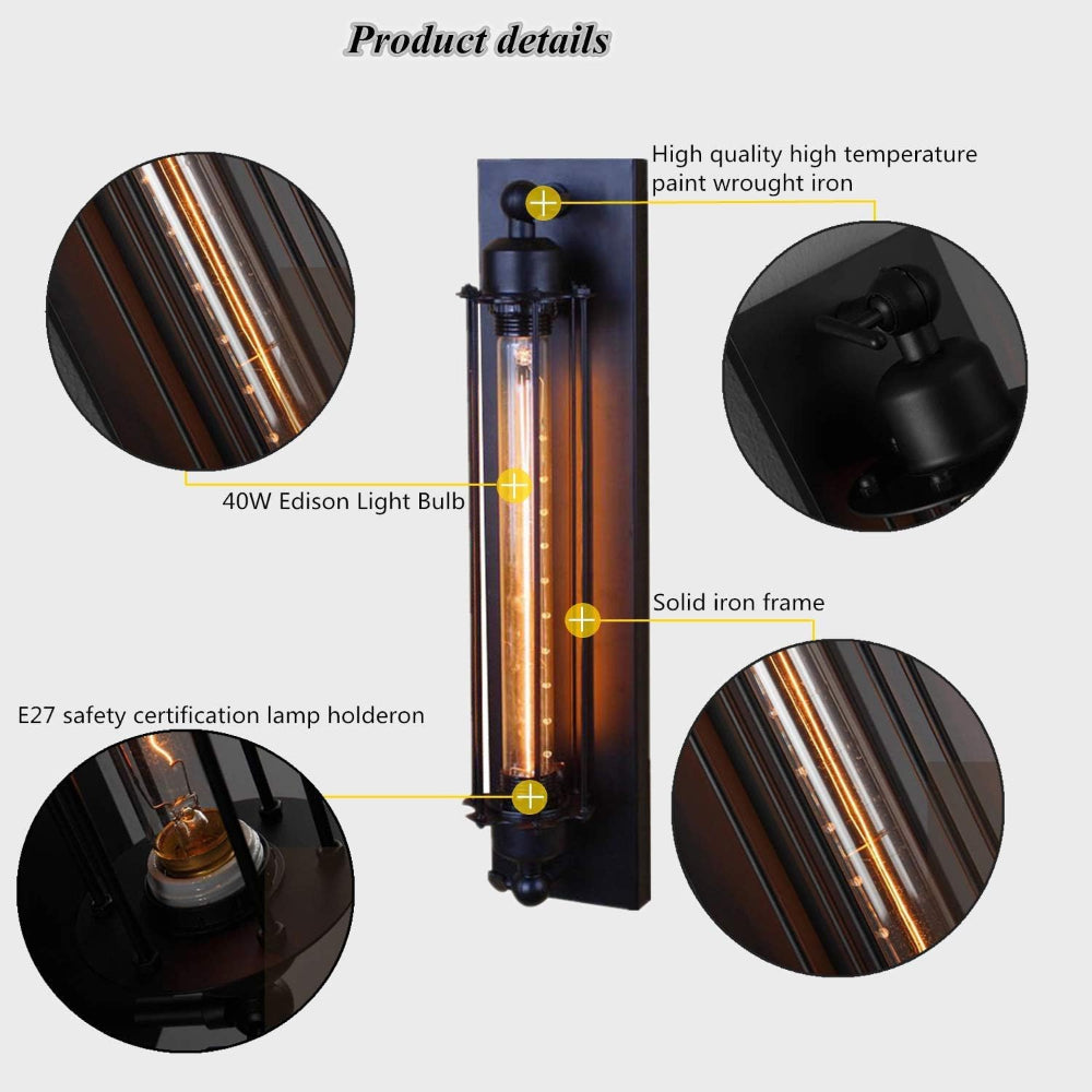 Wall Light Vintage LED Sconce for Bathroom and Home Decor 7