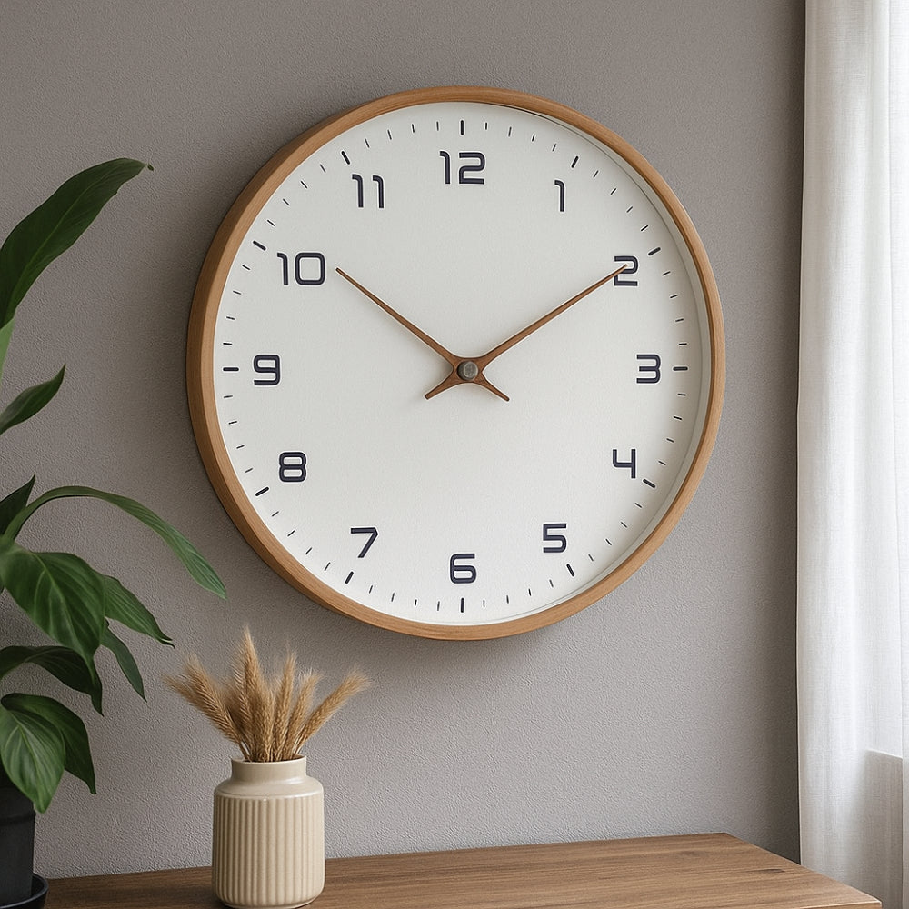 Modern Wooden Silent Wall Clock