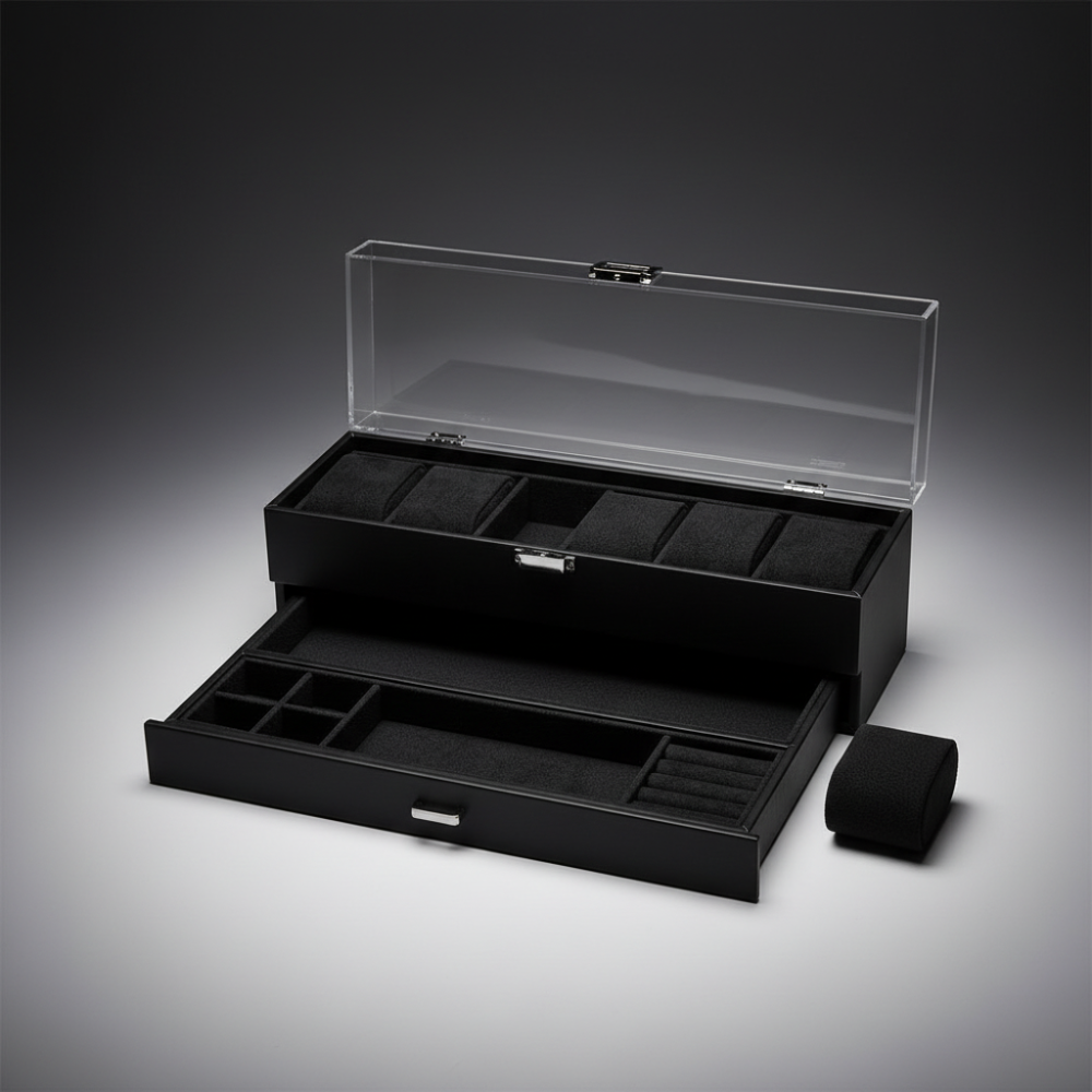 6 Slot Watch Box Storage Organiser
