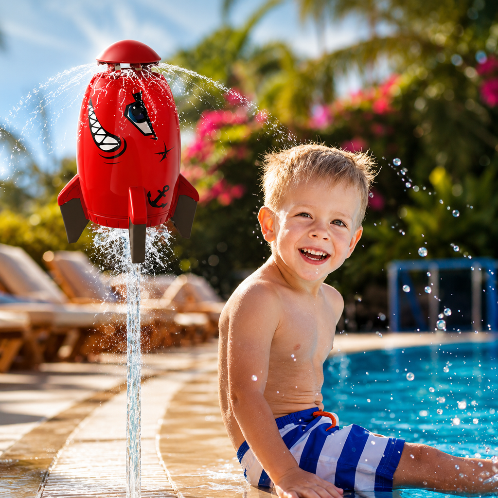 Rocket Shape Kids Water Sprinkler