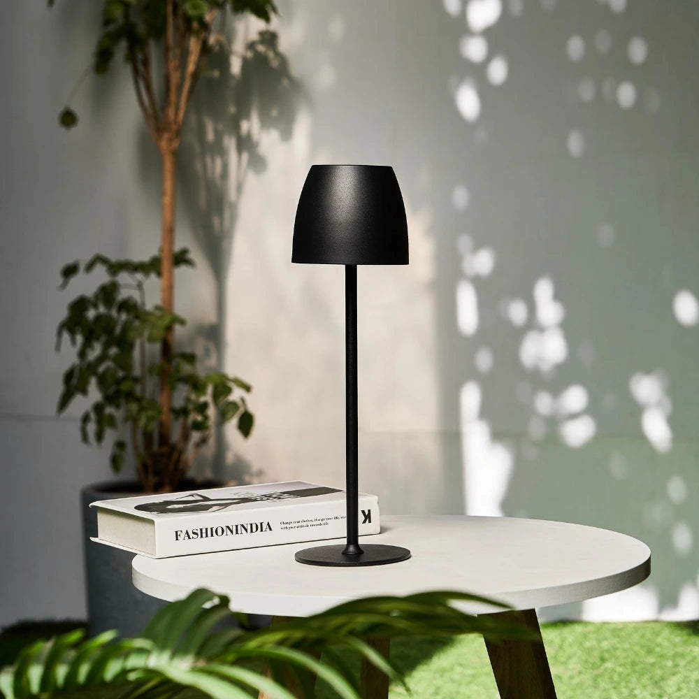 Waterproof Cordless Table Lamp Adjustable Brightness Indoor Outdoor 0
