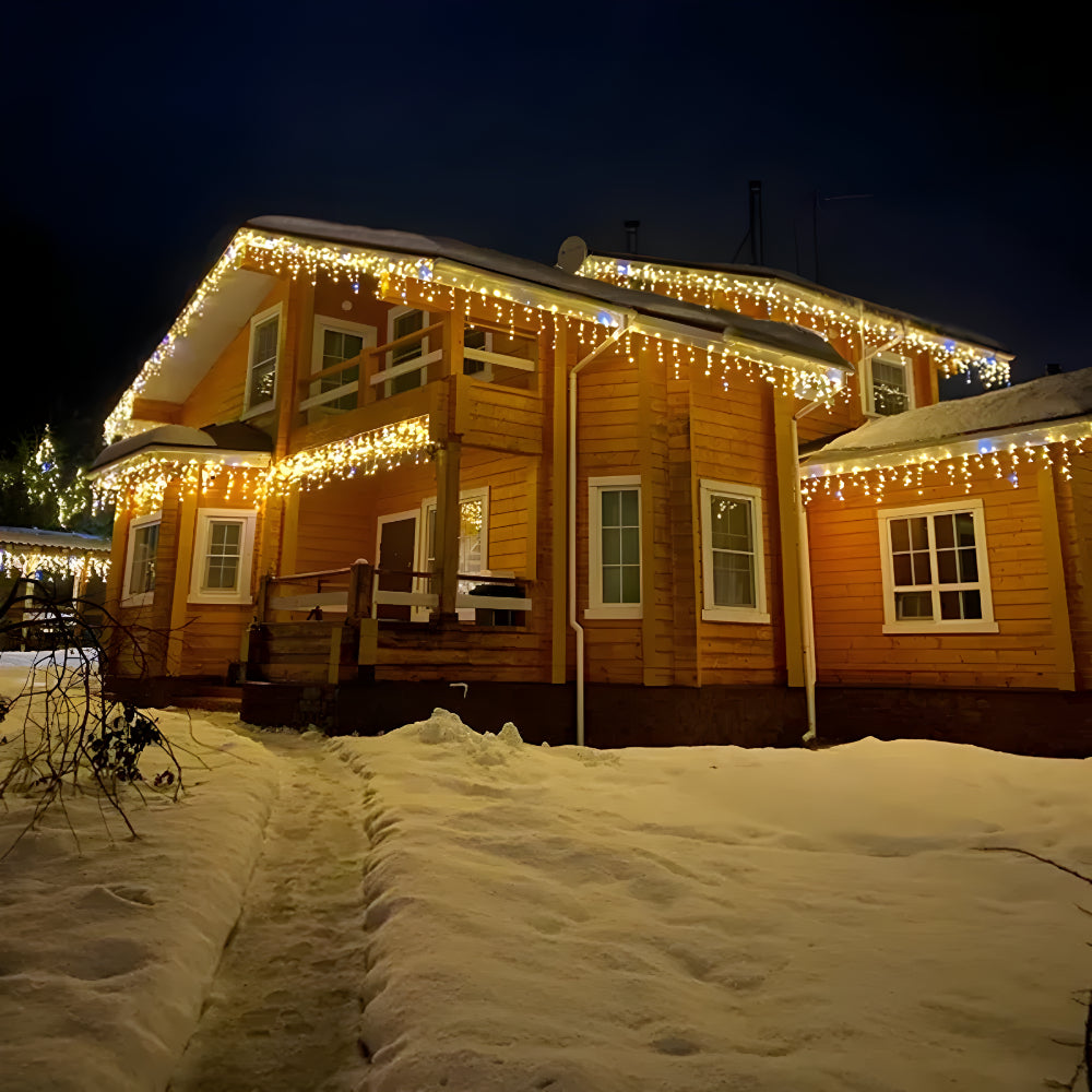 Waterproof LED Light Curtain Outdoor Warm White Decorative Lighting 2
