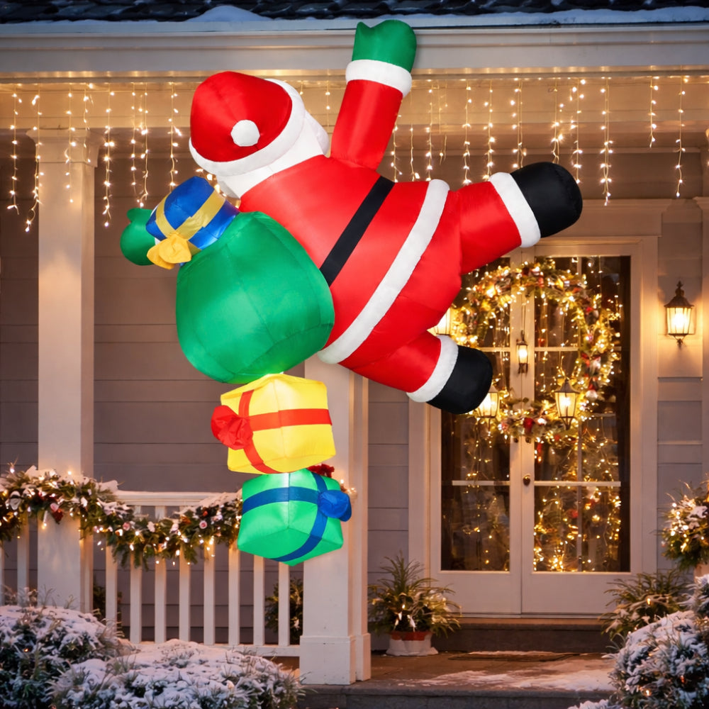 Inflatable Climbing Santa Yard Decoration