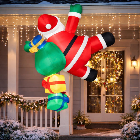 Inflatable Climbing Santa Yard Decoration