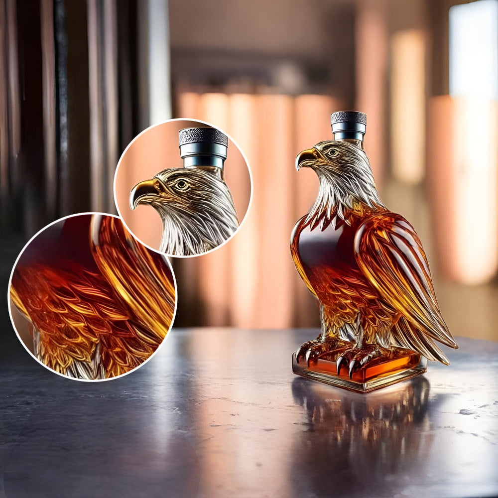 Eagle Glass Whiskey Decanter Display