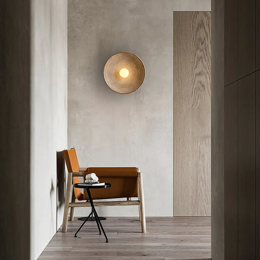 Rustic Wood LED Wall Sconce