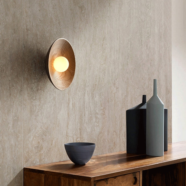 Rustic Wood LED Wall Sconce