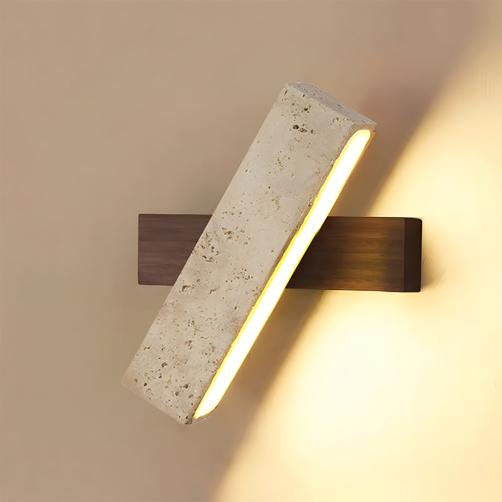 Minimalist Travertine Wall Light