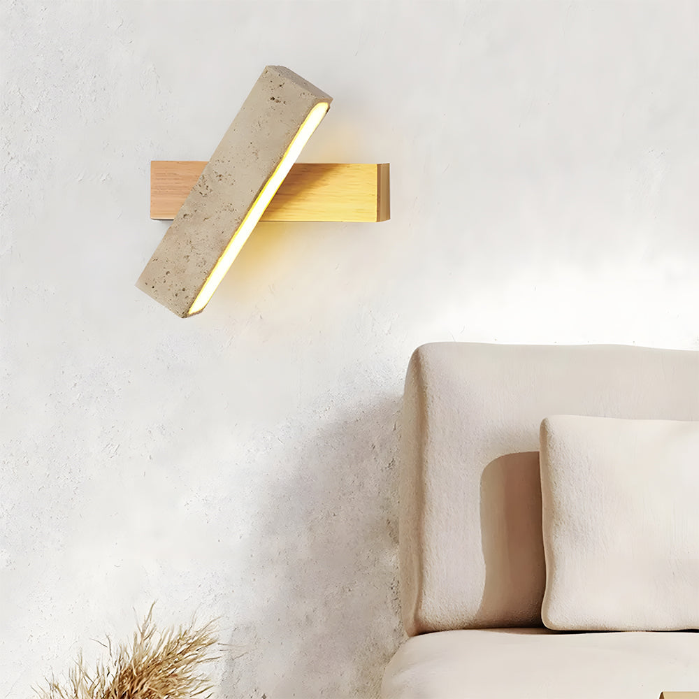 Minimalist Travertine Wall Light