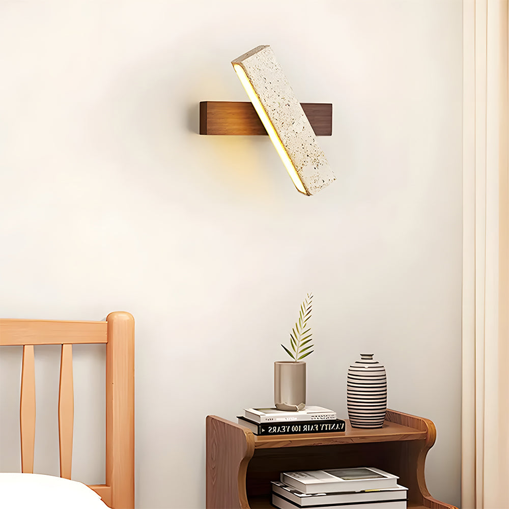 Minimalist Travertine Wall Light