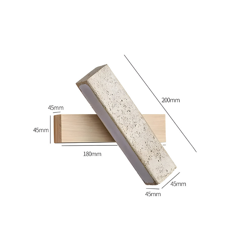 Minimalist Travertine Wall Light