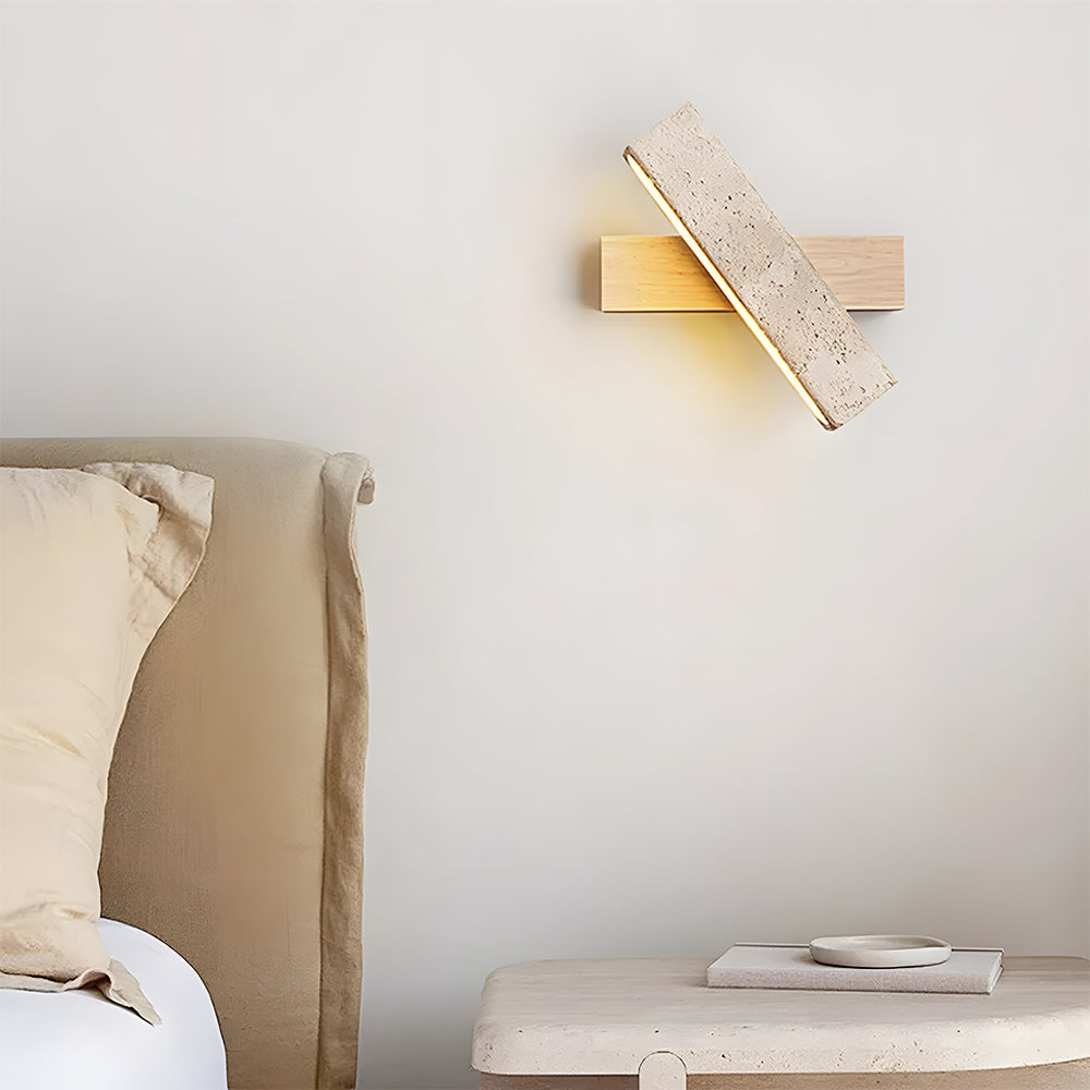 Minimalist Travertine Wall Light