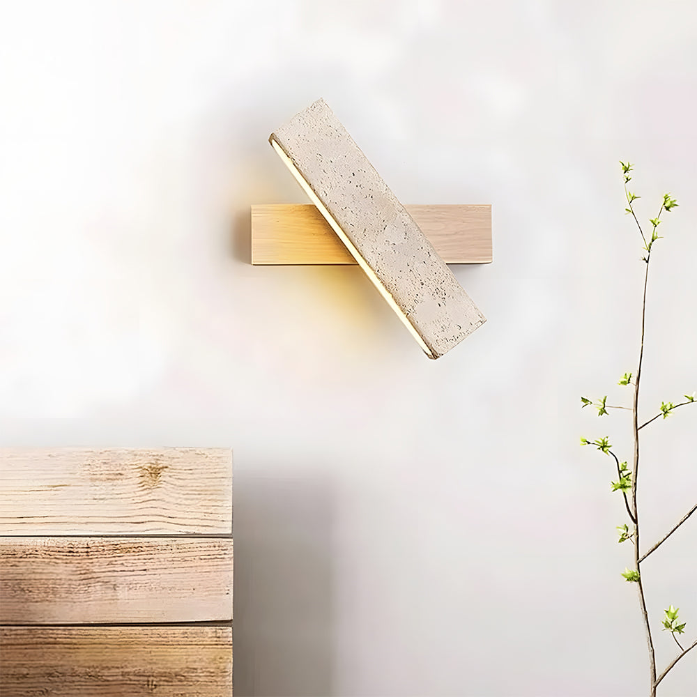 Minimalist Travertine Wall Light
