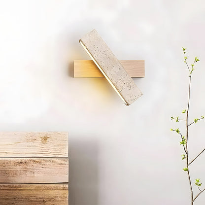 Minimalist Travertine Wall Light