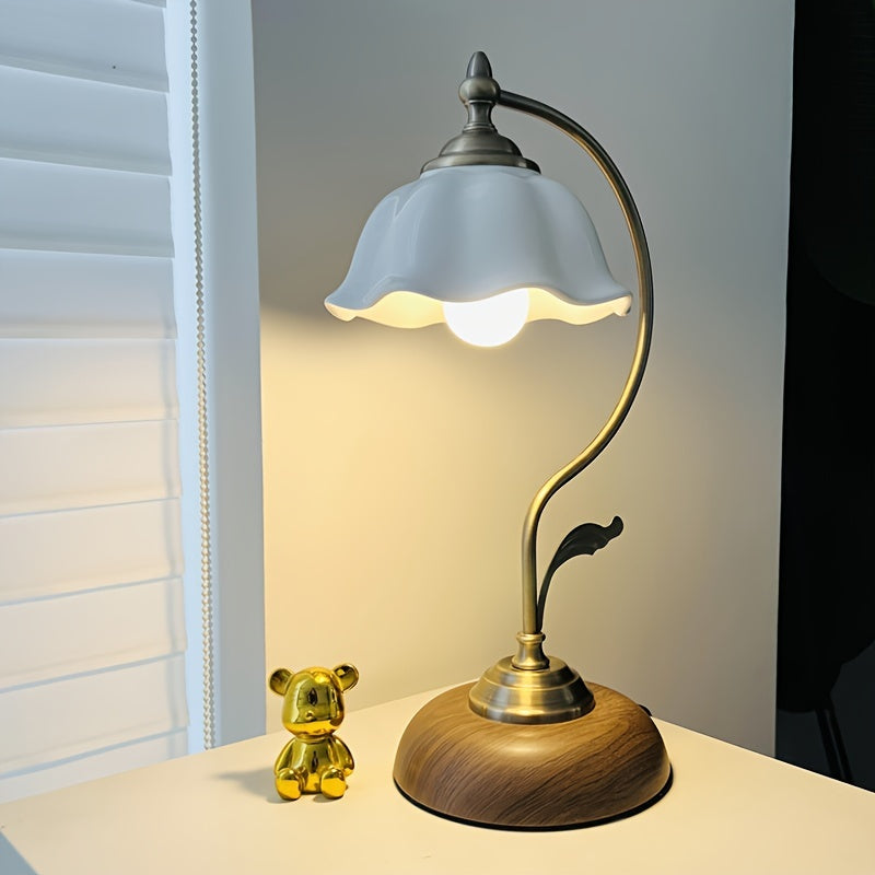 Antique Brass Goose Neck Lamp