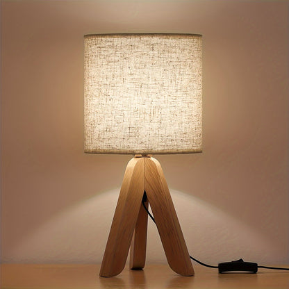 Wooden Tripod Table Lamp